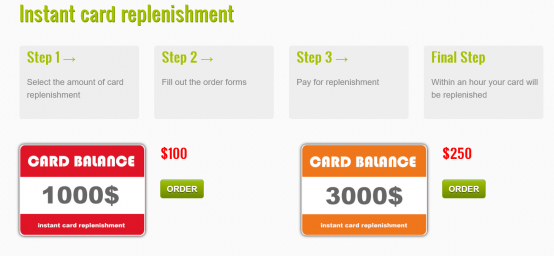 Credit Cards Prepard -
INSTANT CARD REPLENISHMENT Credit Cards Prepard - INSTANT CARD REPLENISHMENT