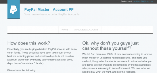 Buy 
hacked PayPal account